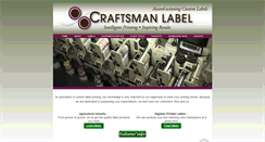 Desktop Screenshot of craftsmanlabel.com